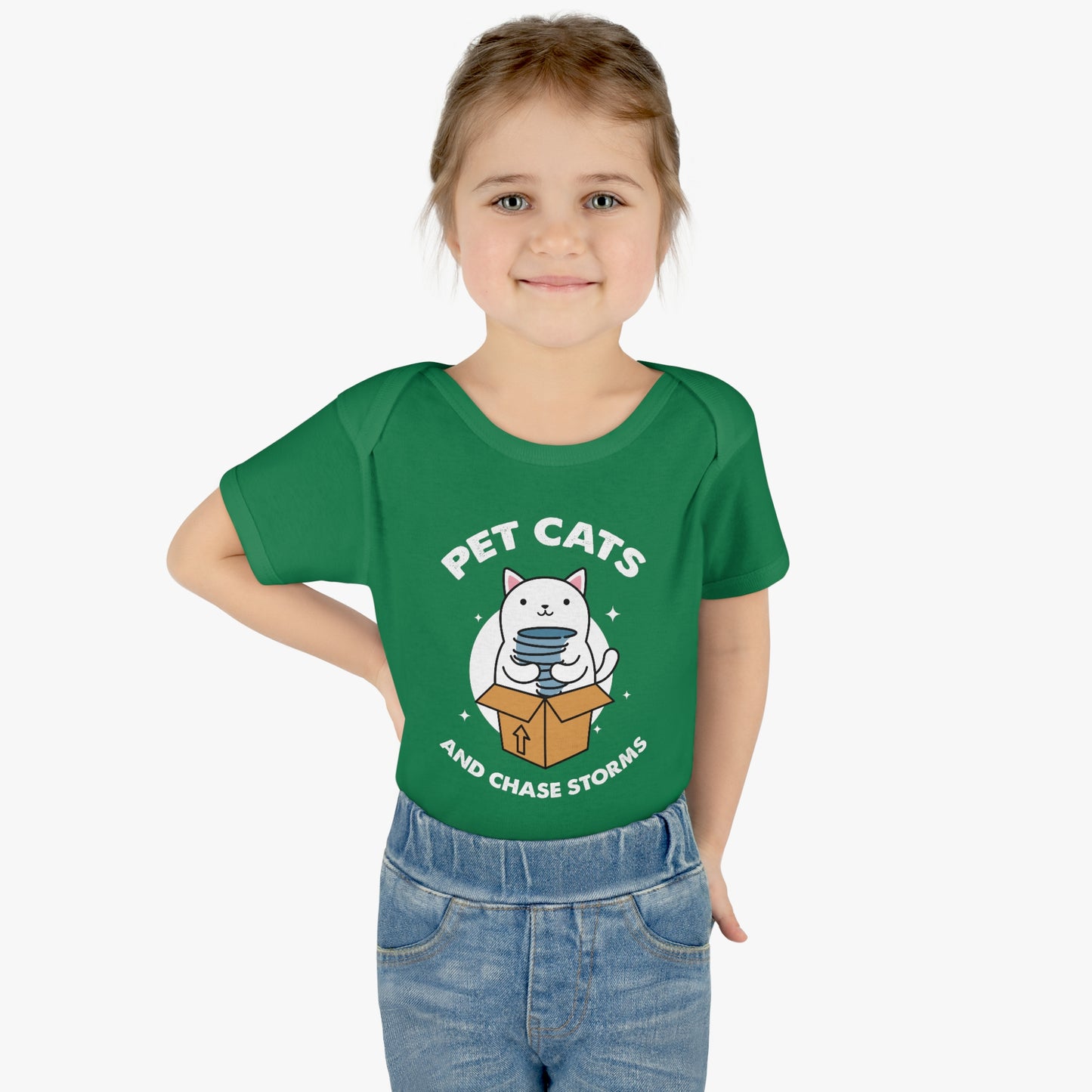 Pet Cats and Chase Storms Infant Bodysuit