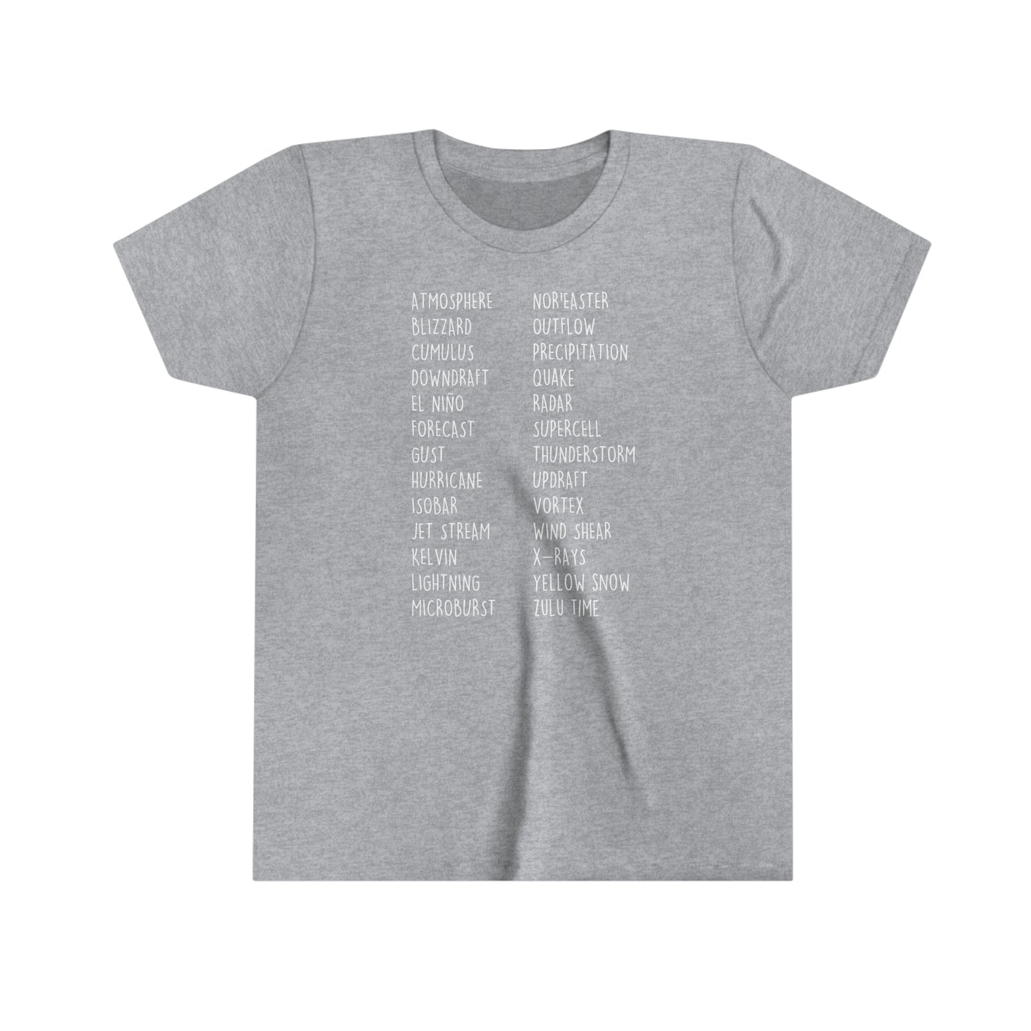 Weather ABCs Kids Tee