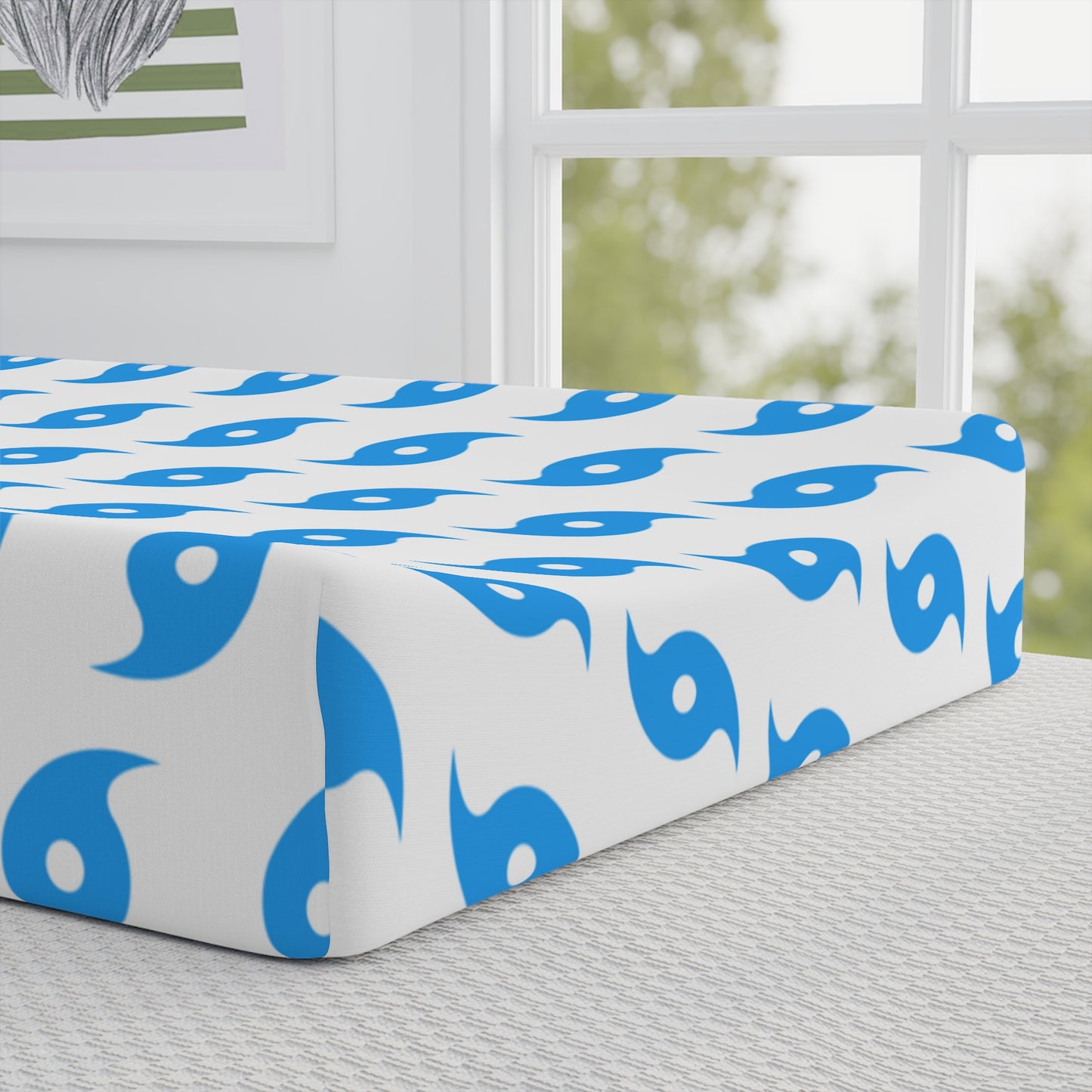 Hurricane Icon (Blue) Changing Pad Cover