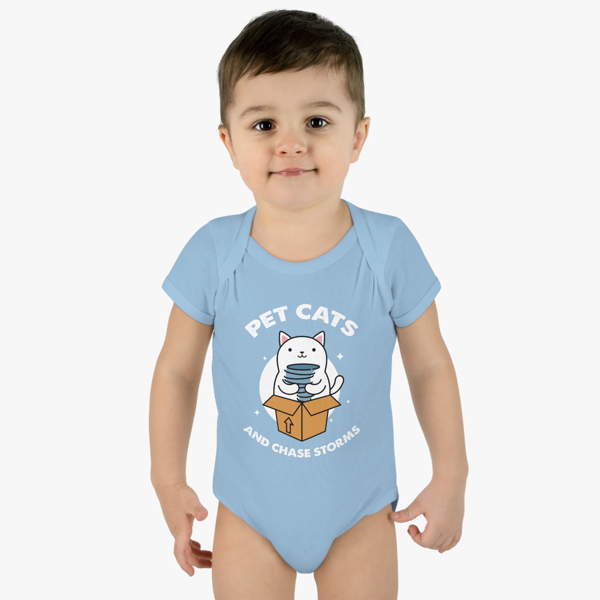 Pet Cats and Chase Storms Infant Bodysuit 