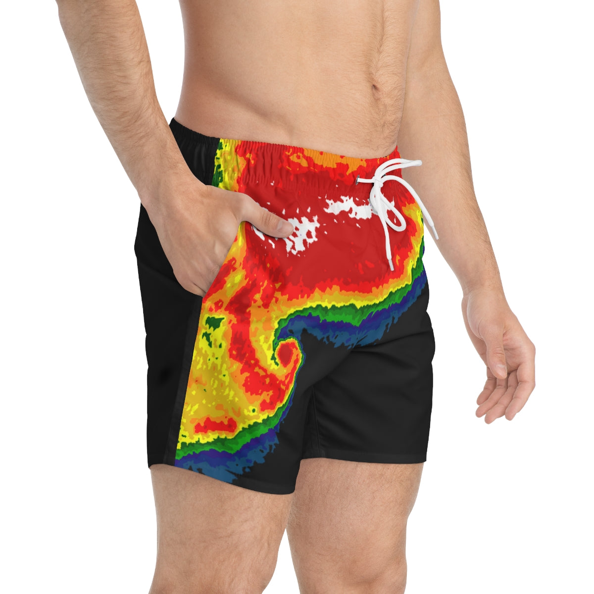 Radar Print Swim Trunks 