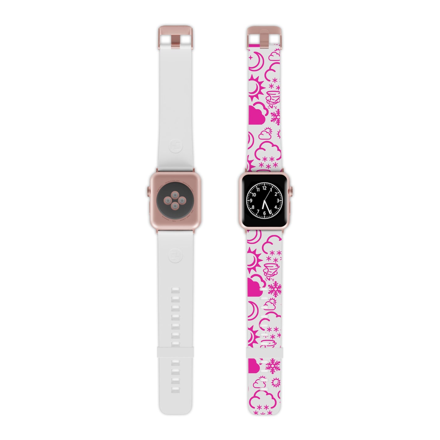 Wx Icon (White/Pink) Watch Band for Apple Watch