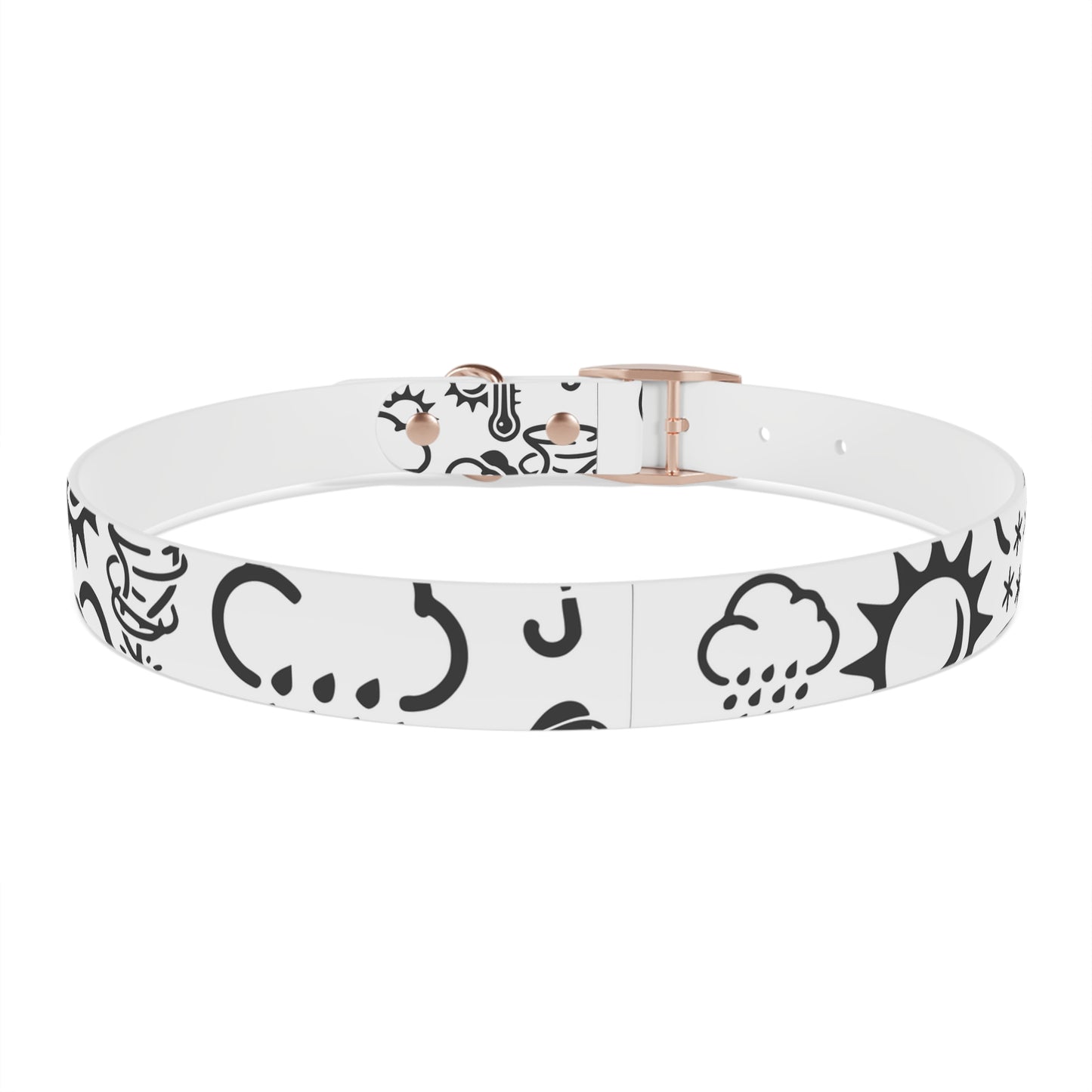 Wx Icon (White/Black) Dog Collar