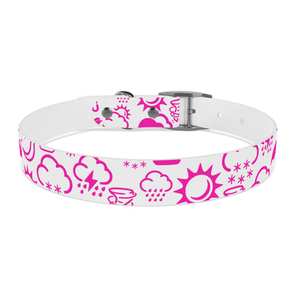 Wx Icon (White/Pink) Dog Collar