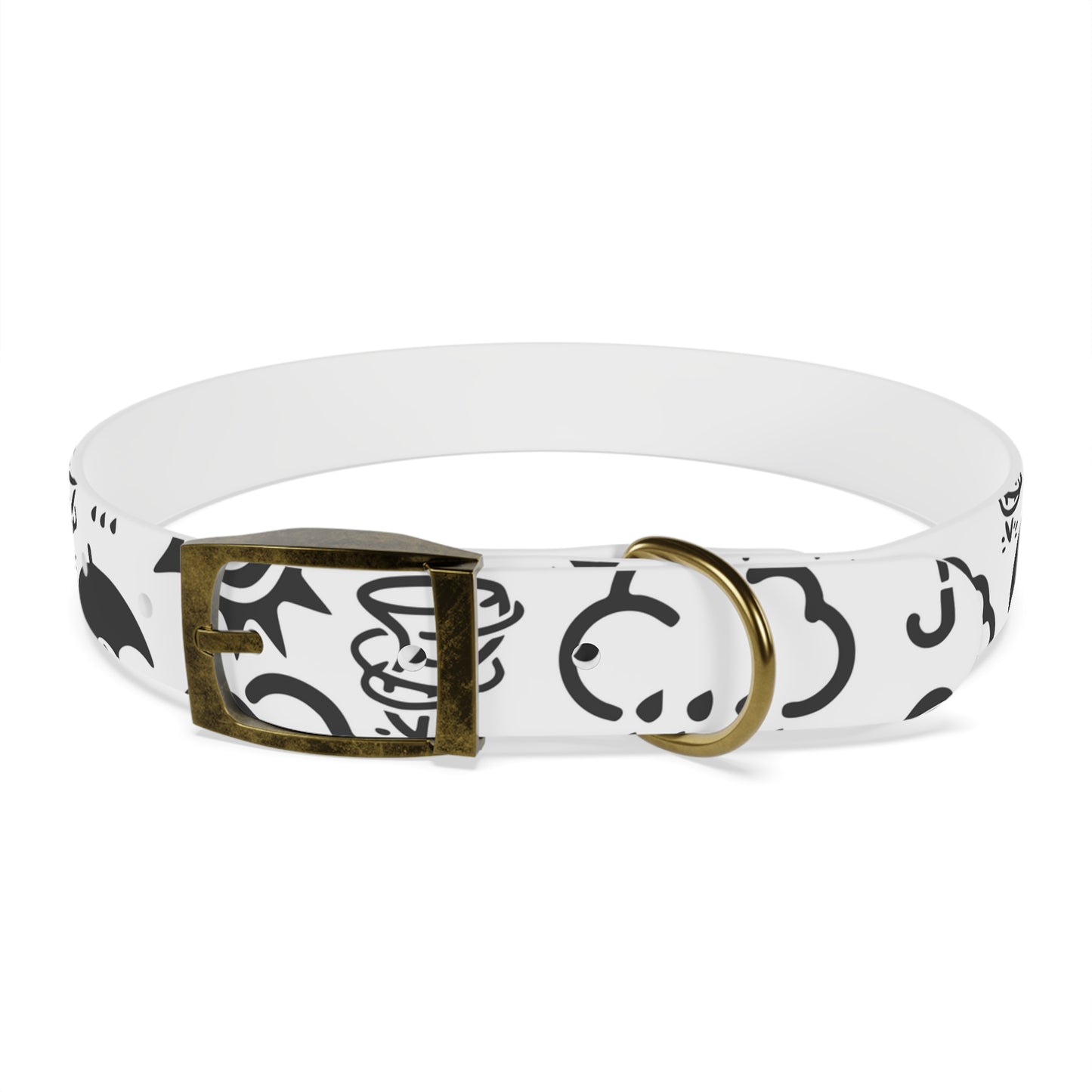 Wx Icon (White/Black) Dog Collar