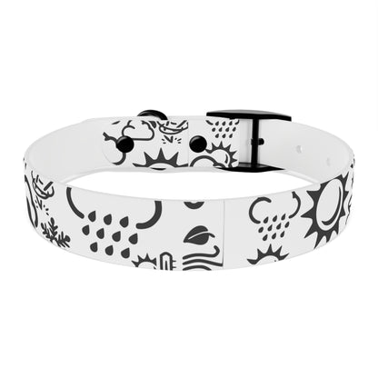 Wx Icon (White/Black) Dog Collar