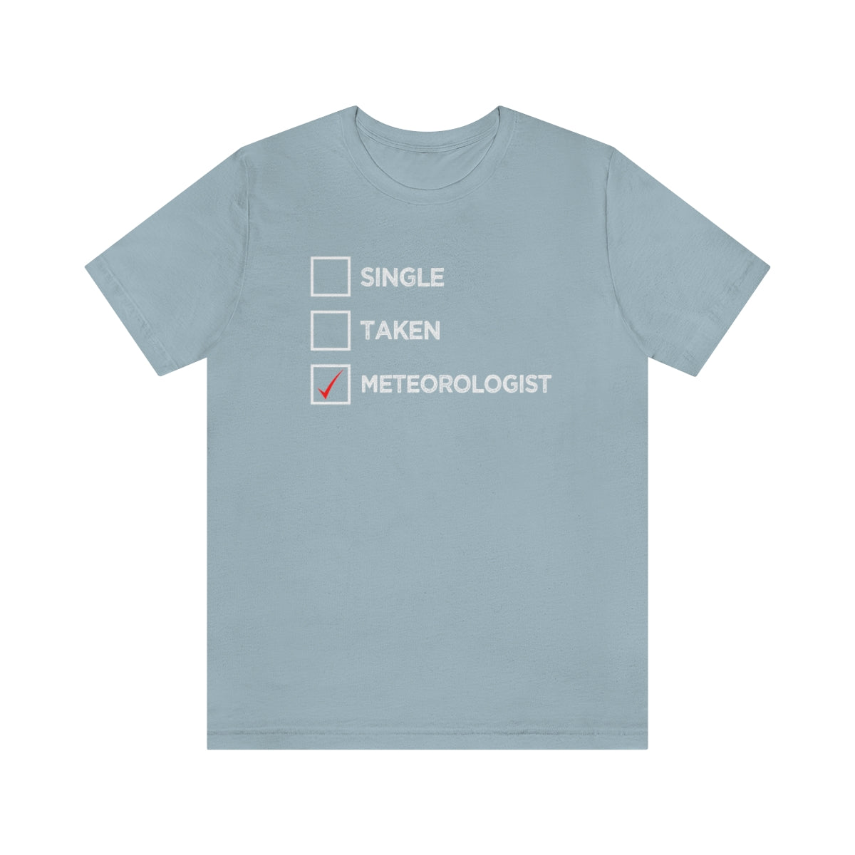 Single, Taken, Meteorologist Tee 