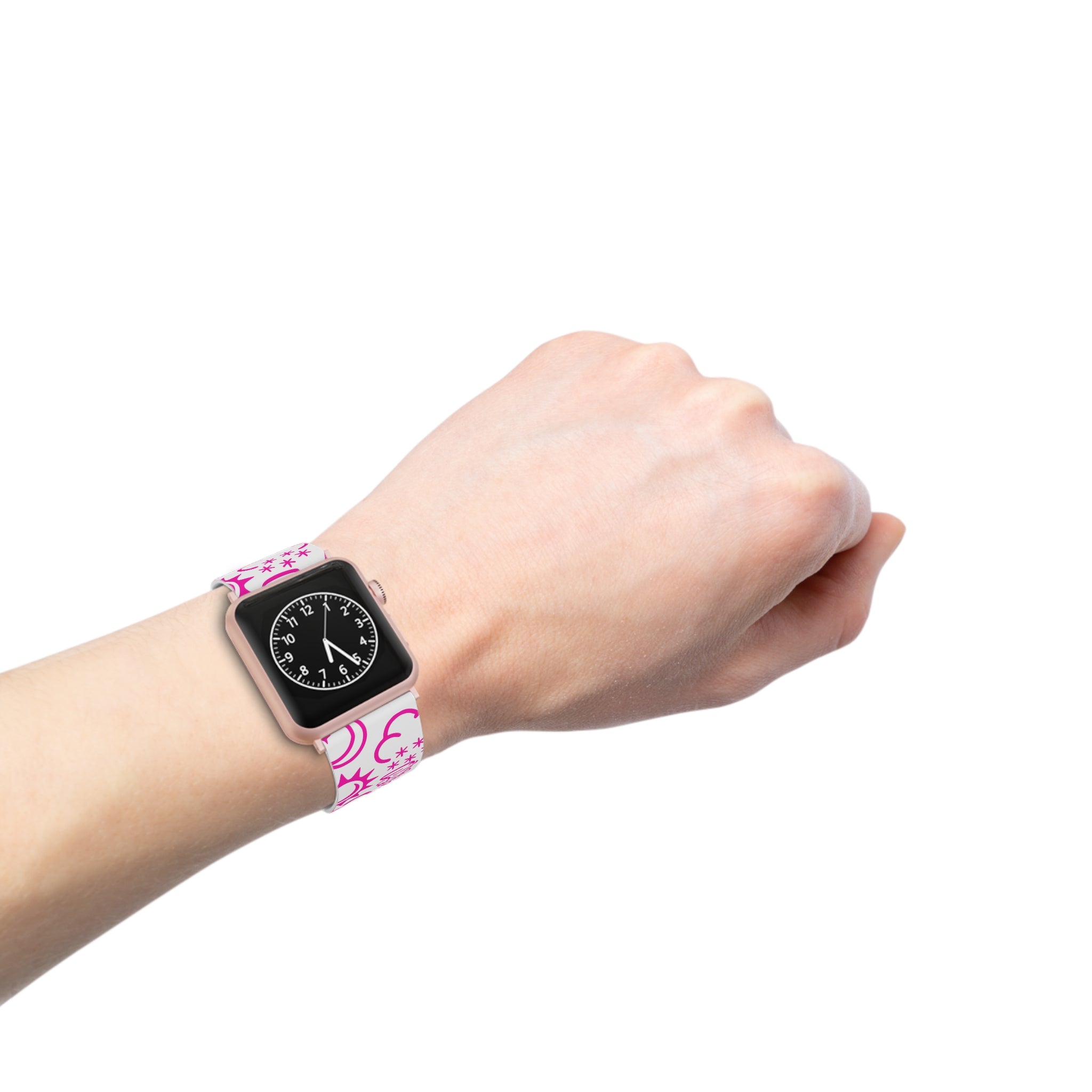 Wx Icon (White/Pink) Watch Band for Apple Watch 