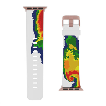 Radar Print (White) Watch Band for Apple Watch