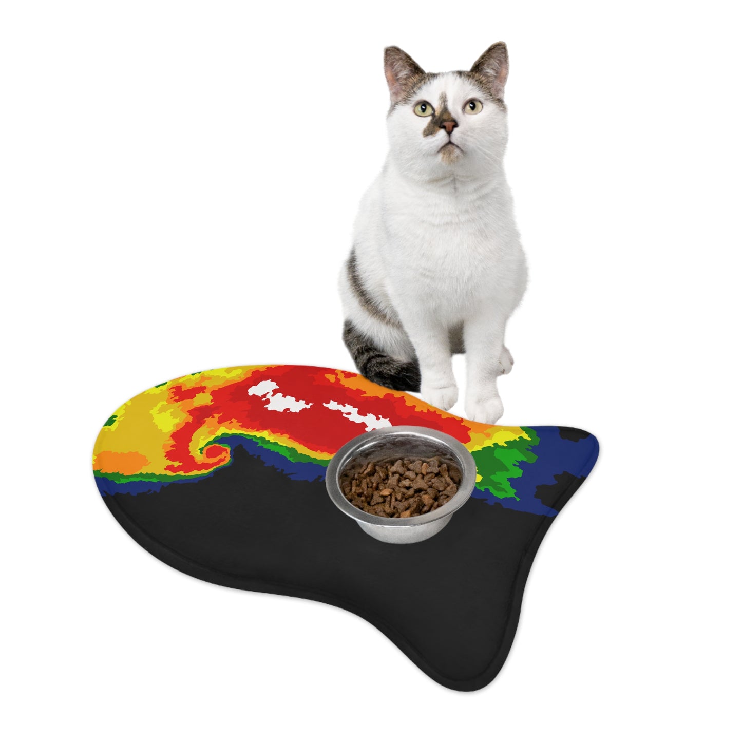 Radar Print Pet Feeding Mat