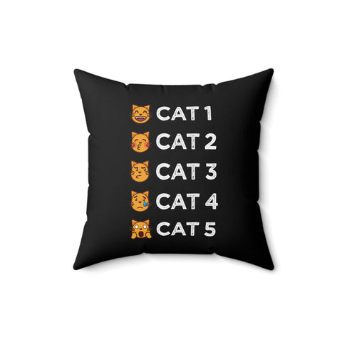 Cat-egories Throw Pillow