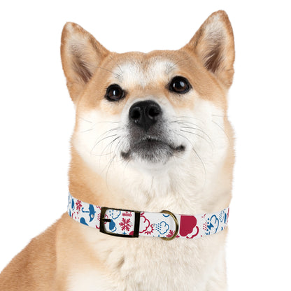 Wx Icon (Red/Blue) Dog Collar