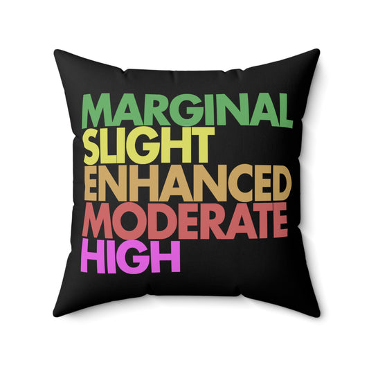 Severe Outlook (Black) Throw Pillow