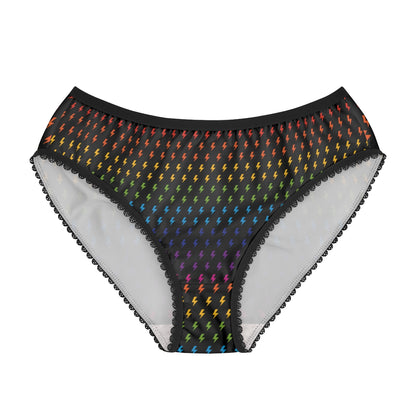 Lightning (Black/Rainbow) Cheeky Briefs