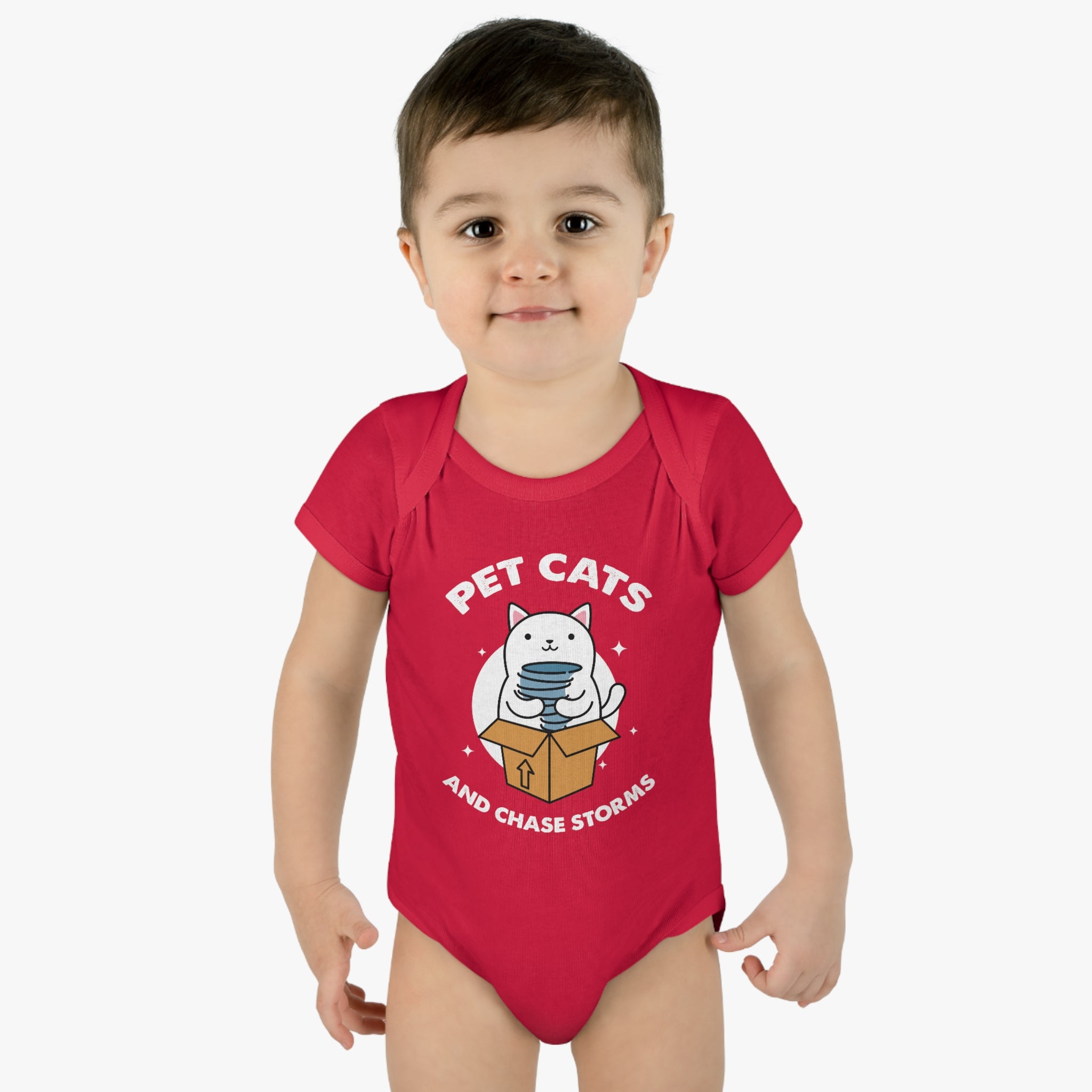 Pet Cats and Chase Storms Infant Bodysuit 