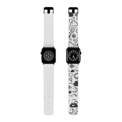 Wx Icon (White/Black) Watch Band for Apple Watch