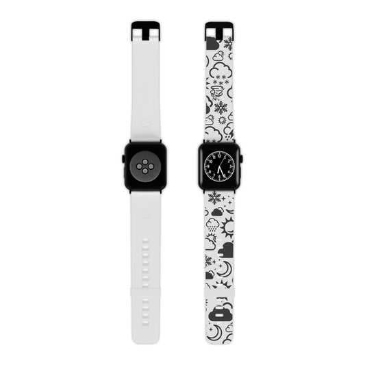 Wx Icon (White/Black) Watch Band for Apple Watch