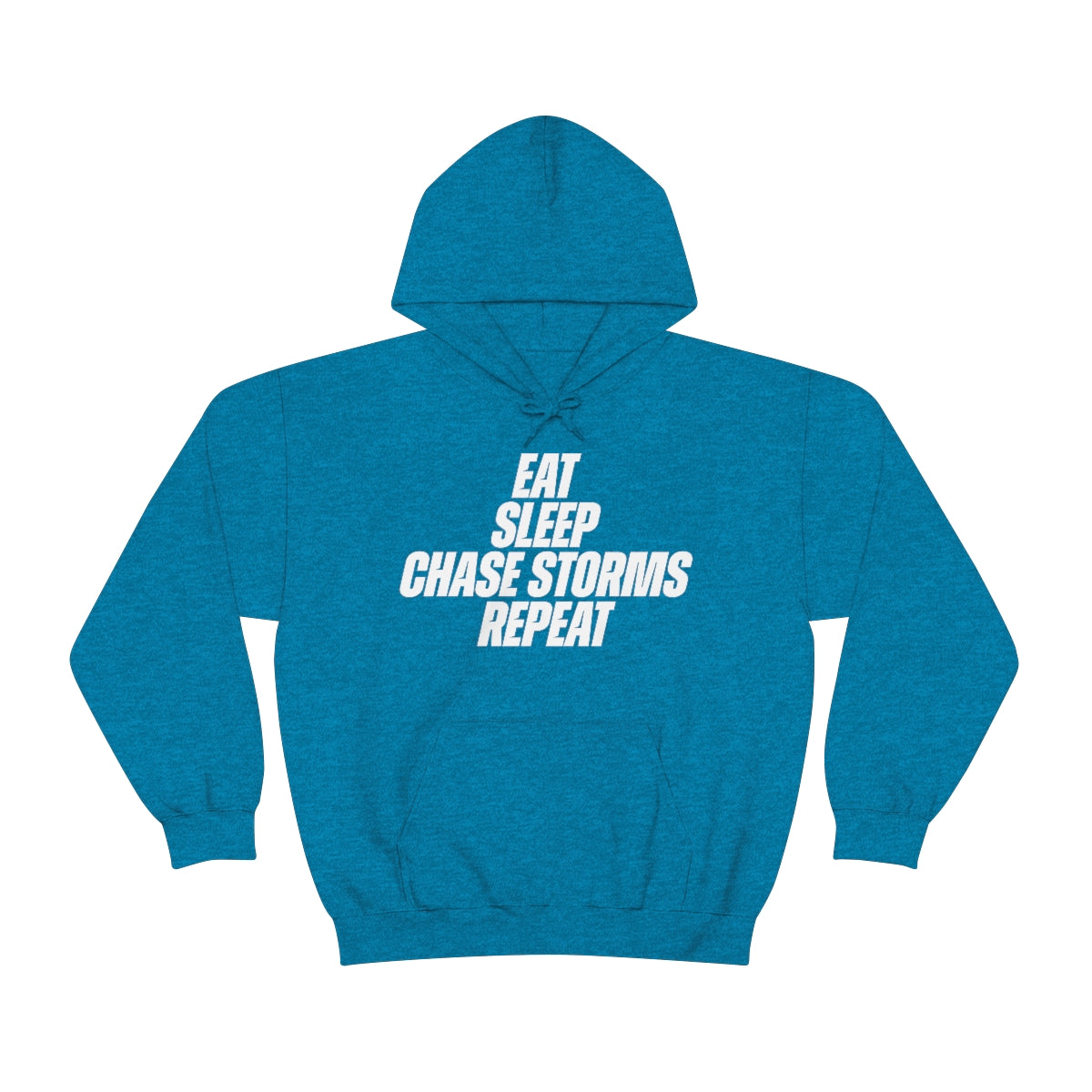 Eat, Sleep, Chase Storms, Repeat Sudadera con capucha 