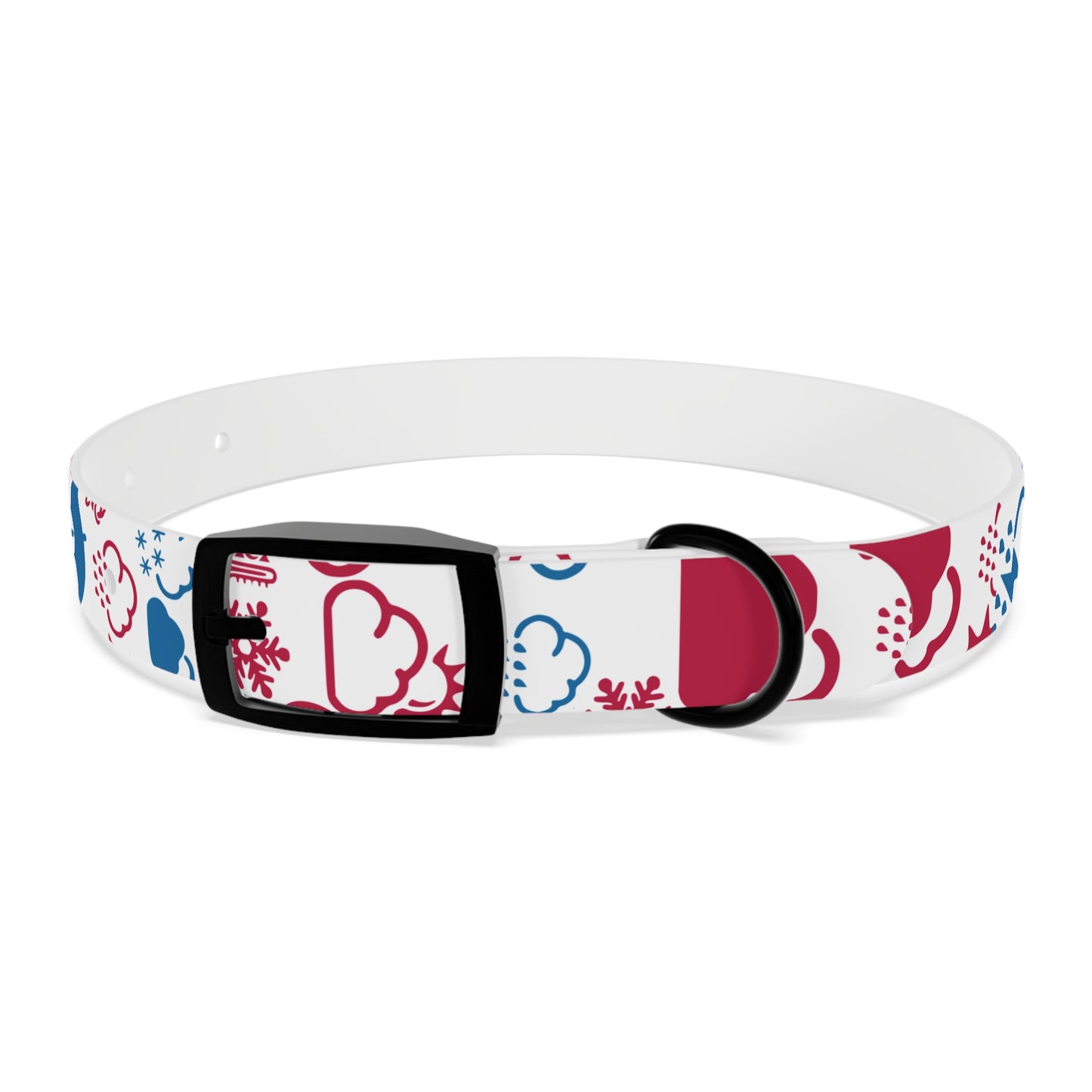 Wx Icon (Red/Blue) Dog Collar