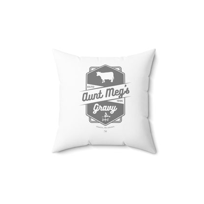 Aunt Meg's Gravy Throw Pillow