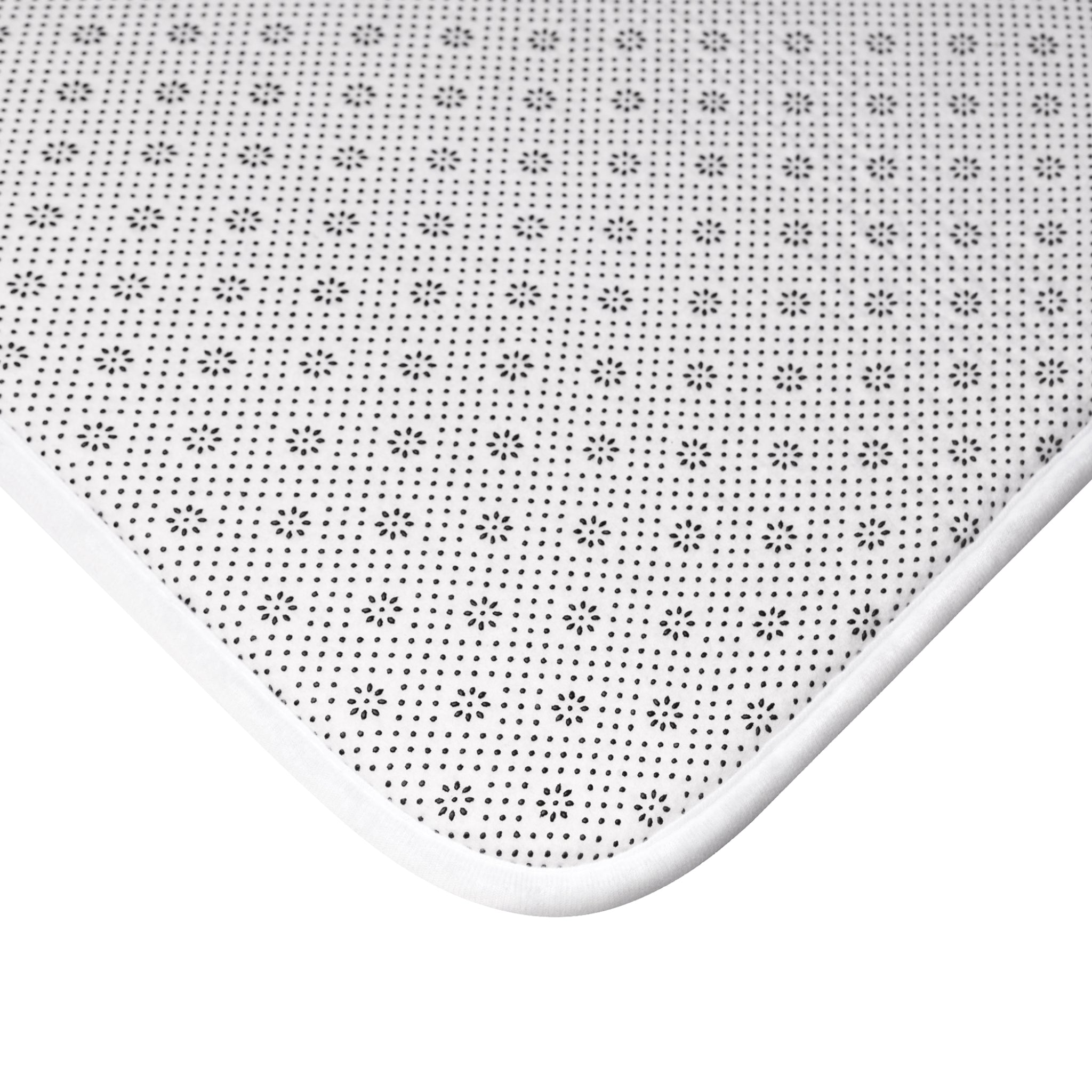 Lightning (White/Rainbow) Bath Mat 