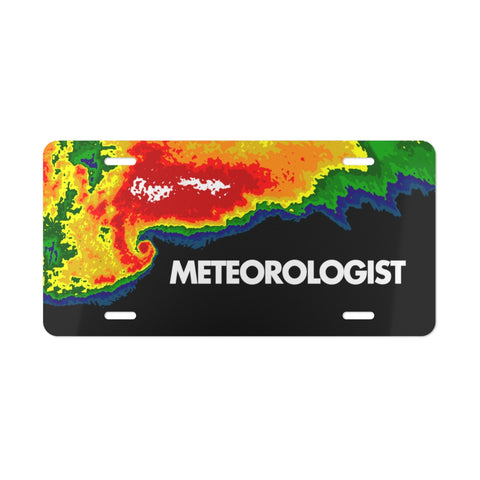 Meteorologist License Plate