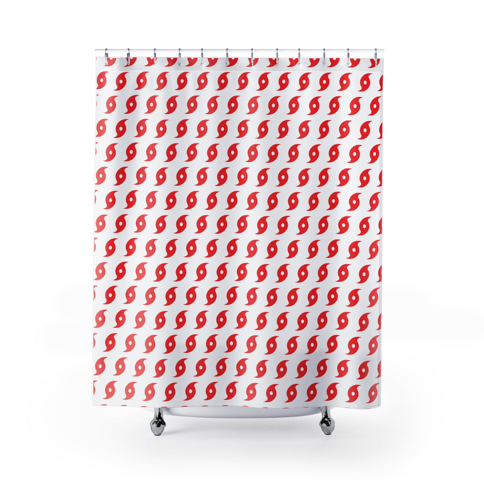 Hurricane Icon (Red) Shower Curtain 