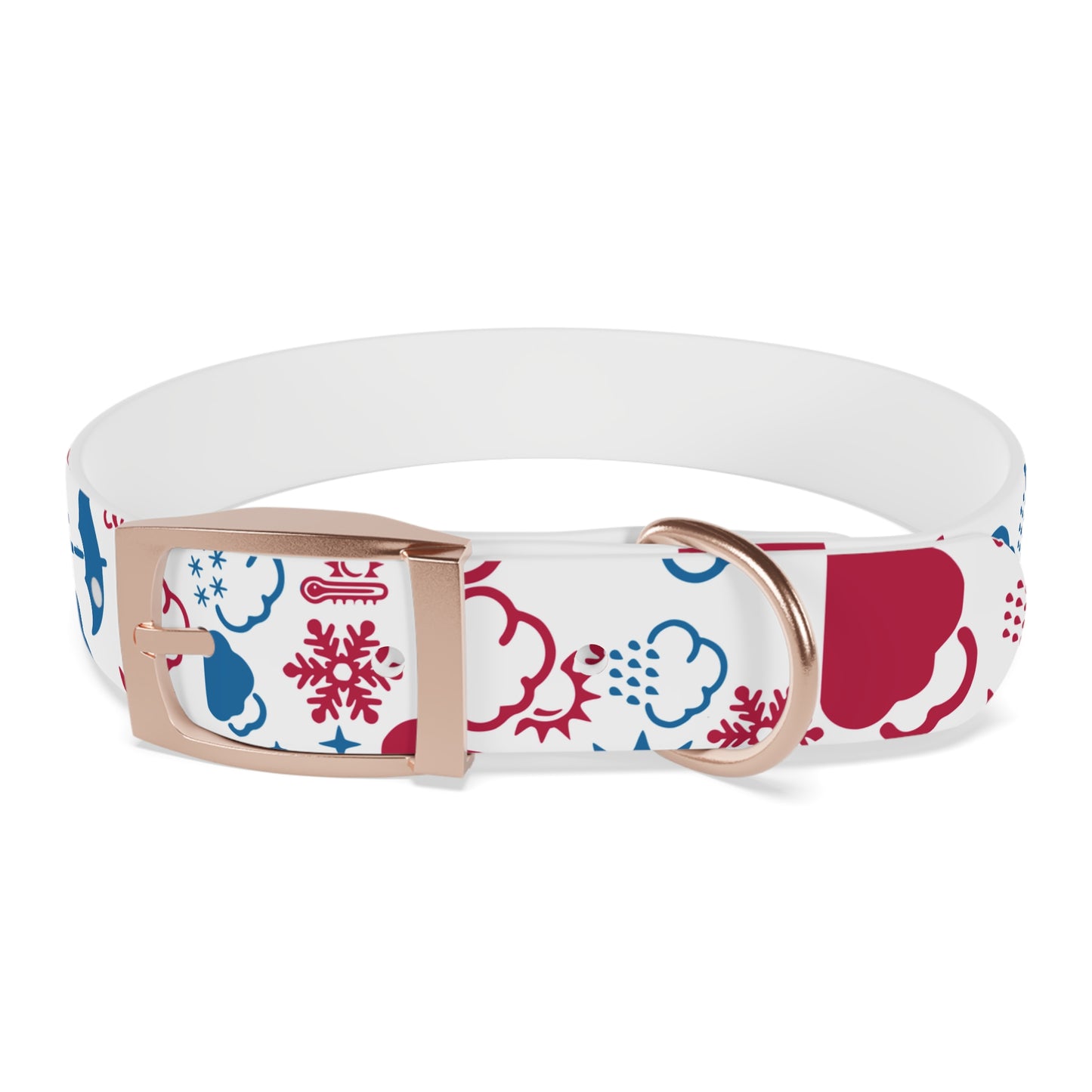 Wx Icon (Red/Blue) Dog Collar