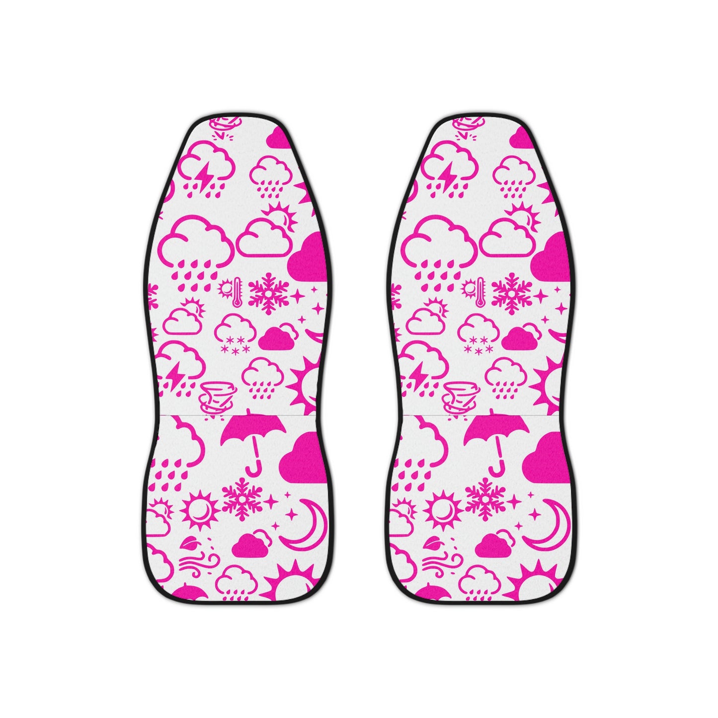 Wx Icon (Pink/White) Car Seat Covers