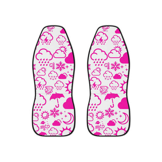 Wx Icon (Pink/White) Car Seat Covers