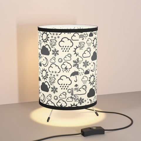 Wx Icon (White/Black) Tripod Lamp