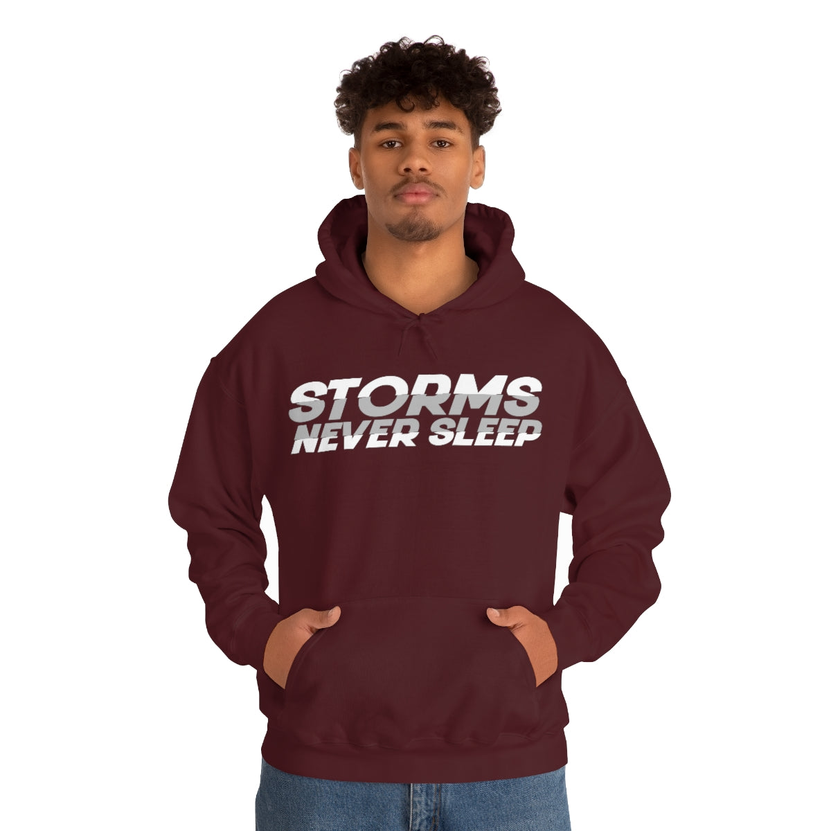 Sudadera con capucha Storms Never Sleep 