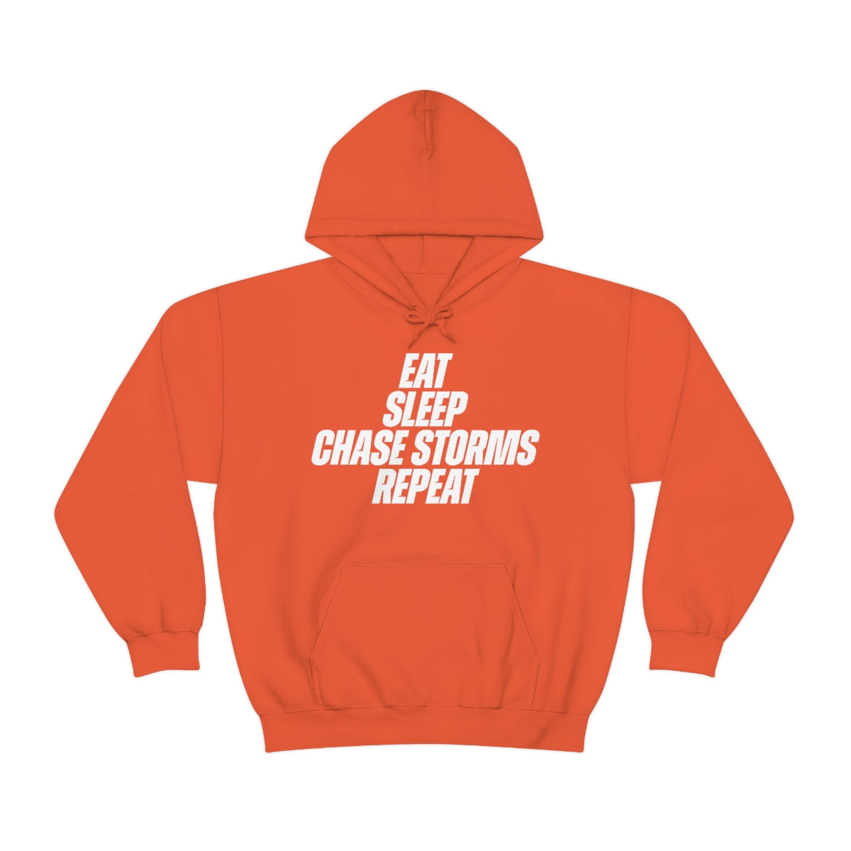 Eat, Sleep, Chase Storms, Repeat Sudadera con capucha 