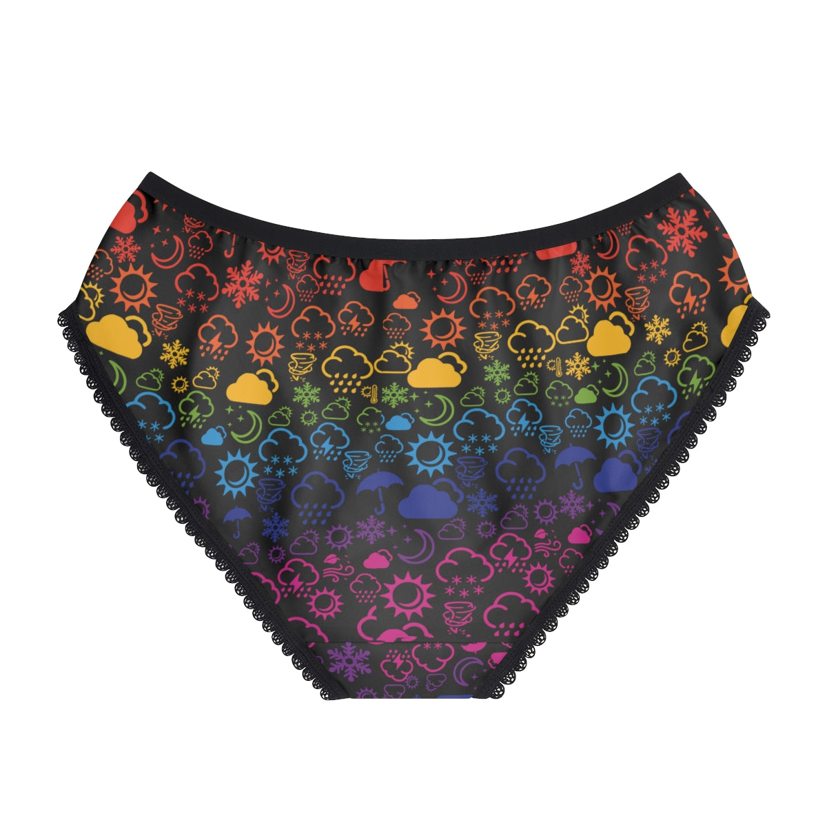 Wx Icon (Black/Rainbow) Cheeky Briefs