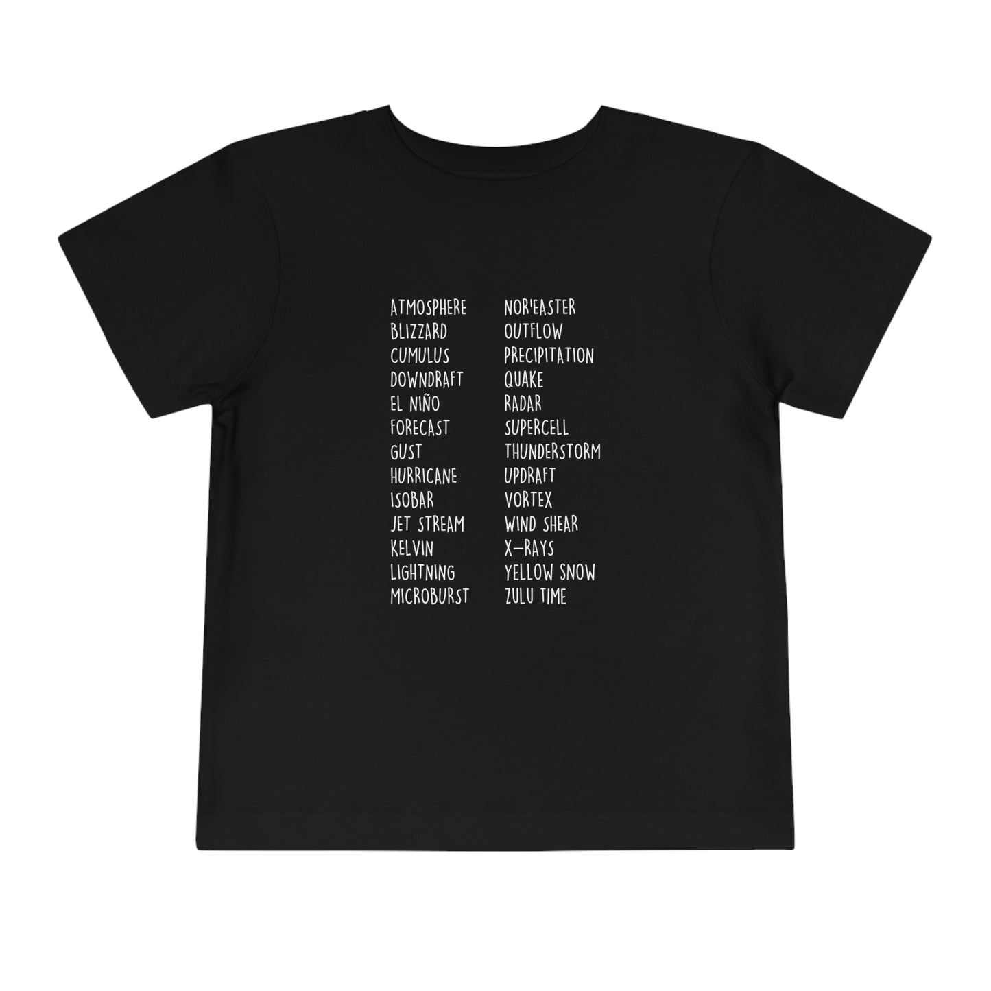 Weather ABCs Toddler Tee