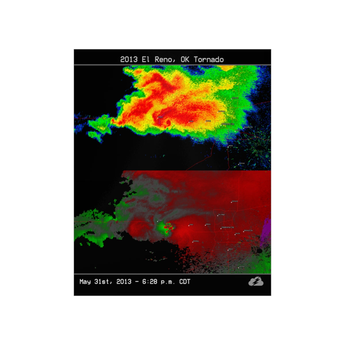 El Reno, OK 2013 Tornado Poster