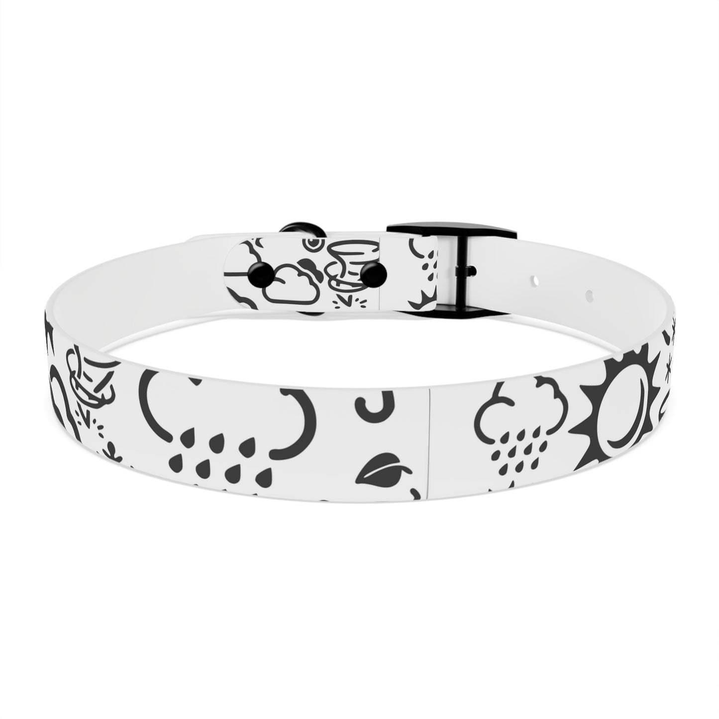 Wx Icon (White/Black) Dog Collar