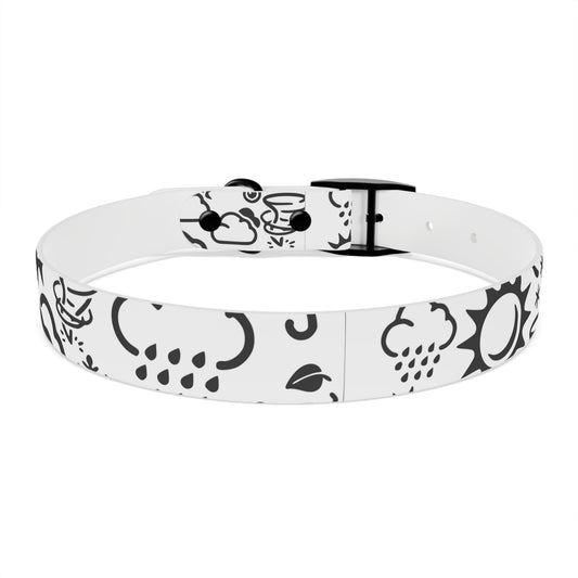 Wx Icon (White/Black) Dog Collar