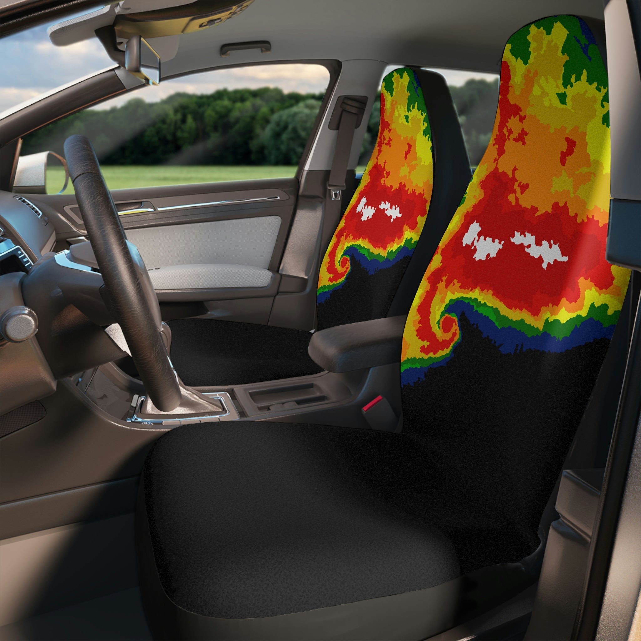 Radar Print Car Seat Covers 