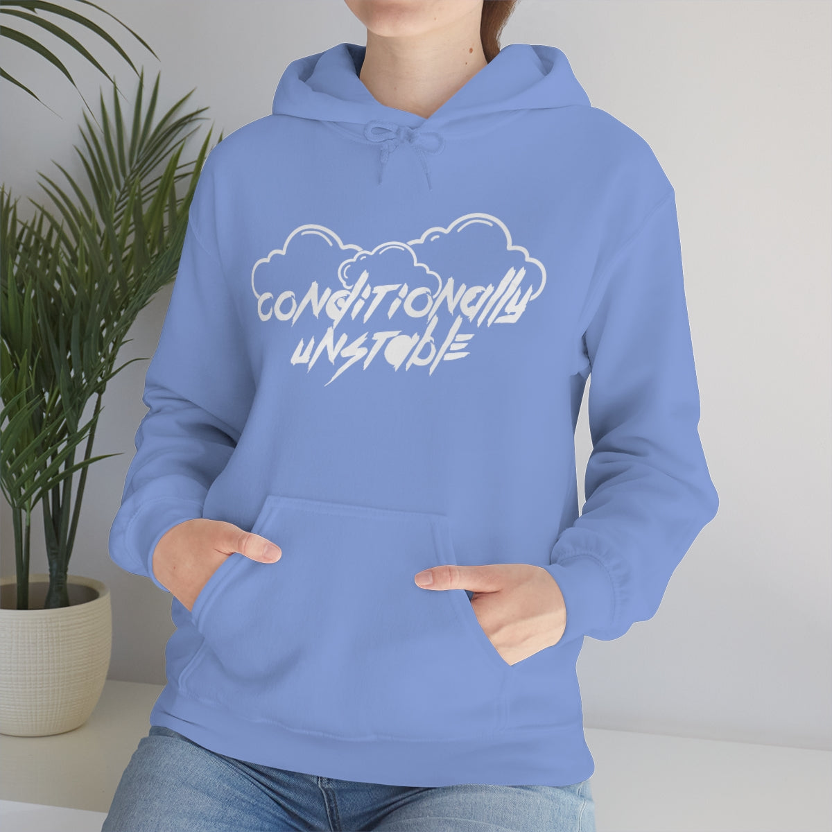 Sudadera con capucha condicionalmente inestable 