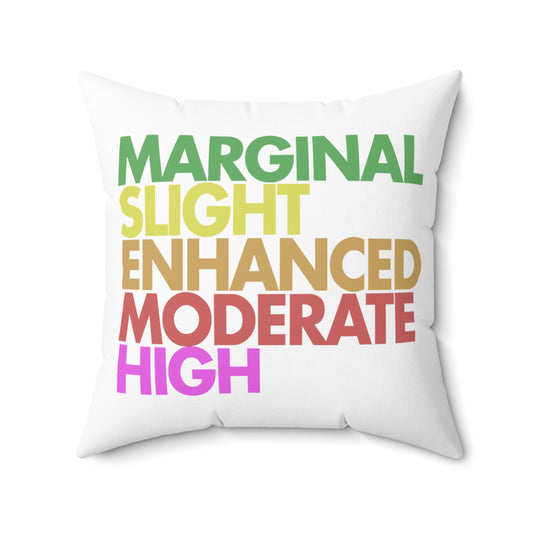 Severe Outlook (White) Throw Pillow