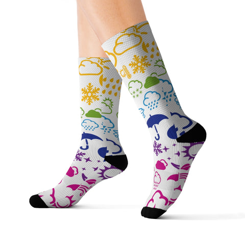Wx Icon (Rainbow) Socks