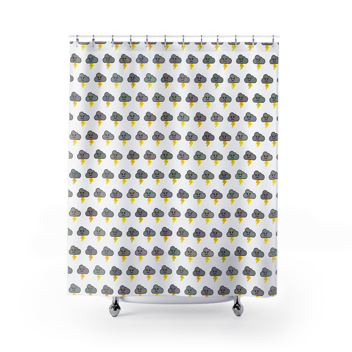 Lightning Emoji Shower Curtain