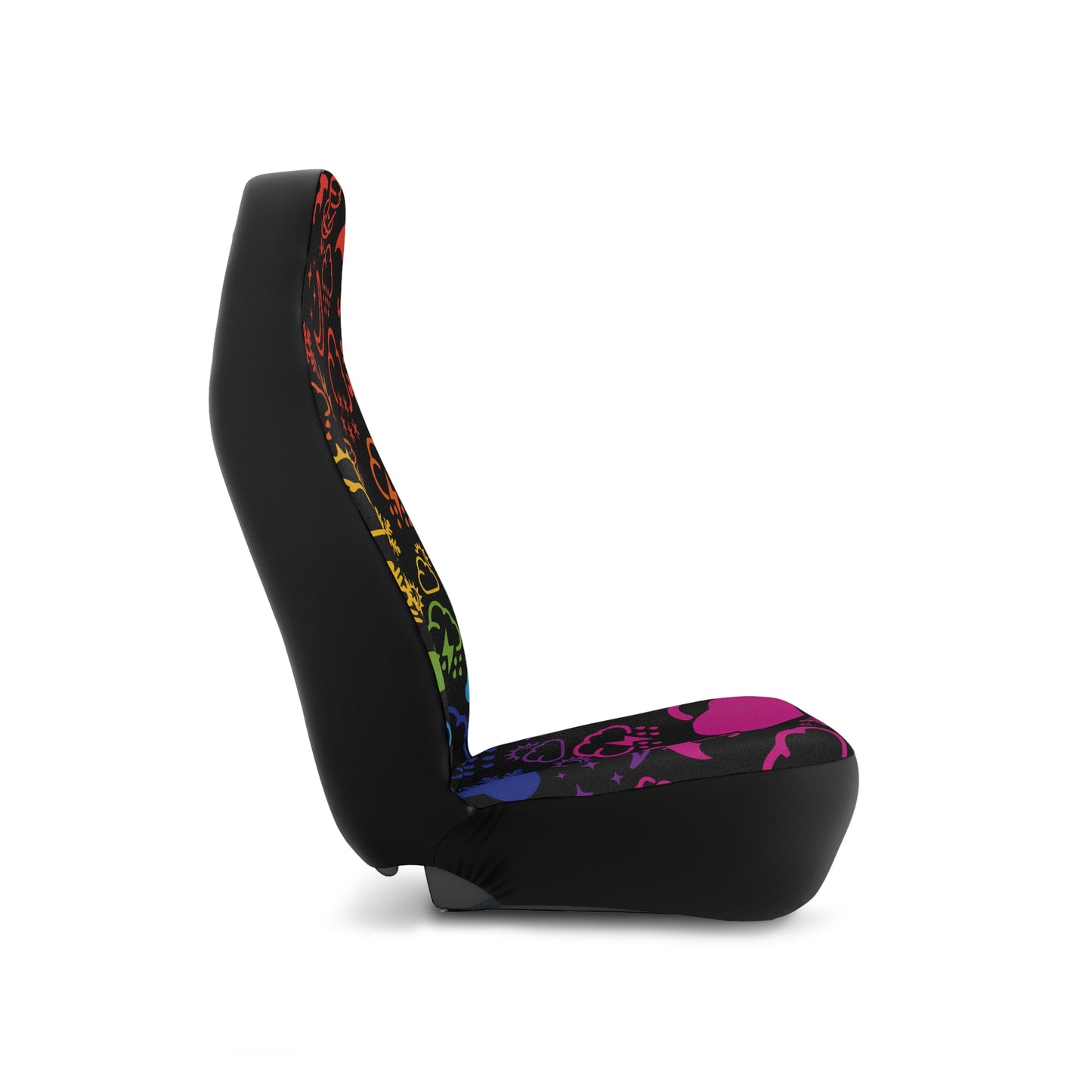 Wx Icon (Rainbow/Black) Car Seat Covers