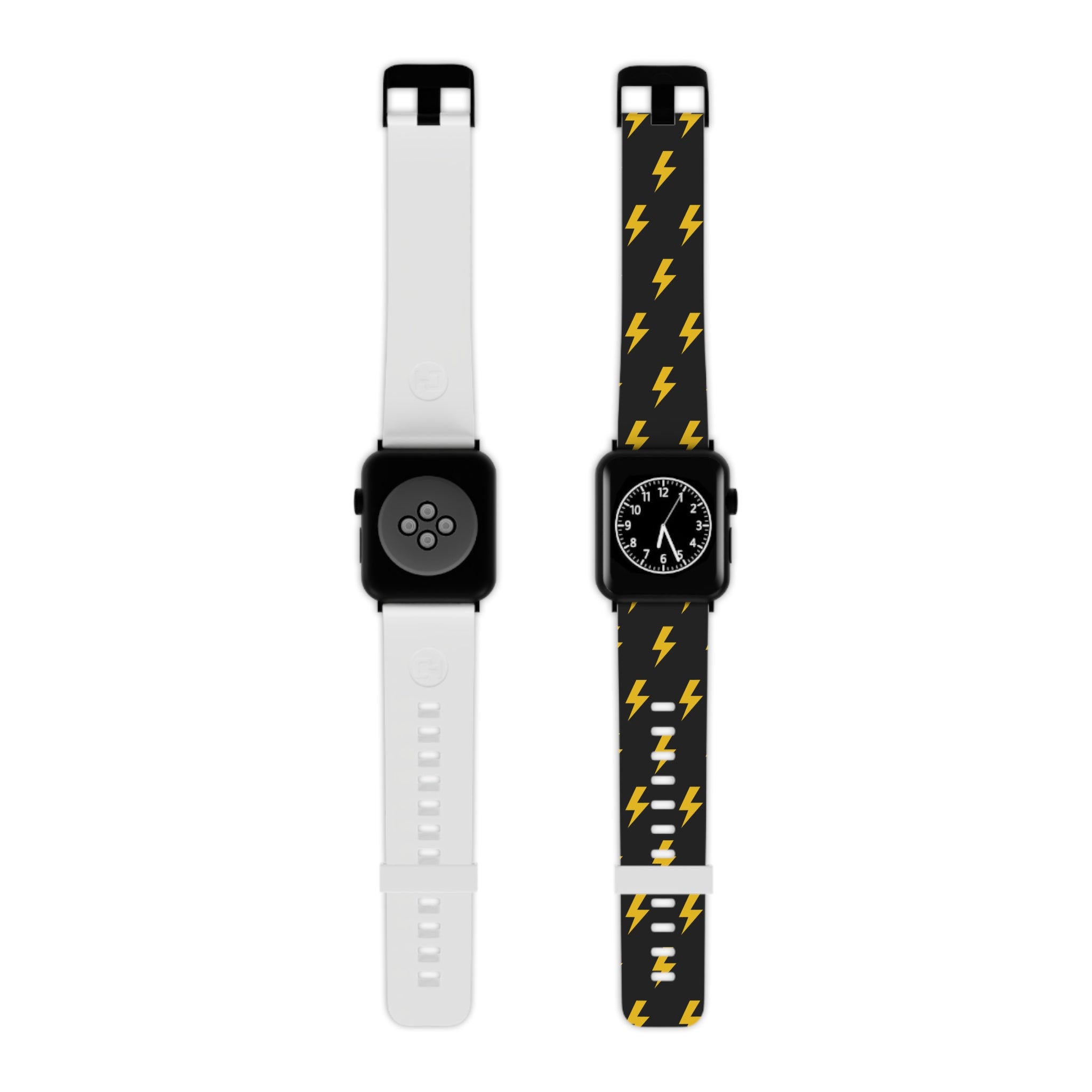 Lightning Icon (Black/Yellow) Watch Band for Apple Watch 