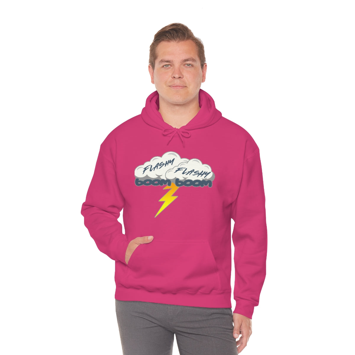 Sudadera con capucha Flashy Flashy Boom Boom 