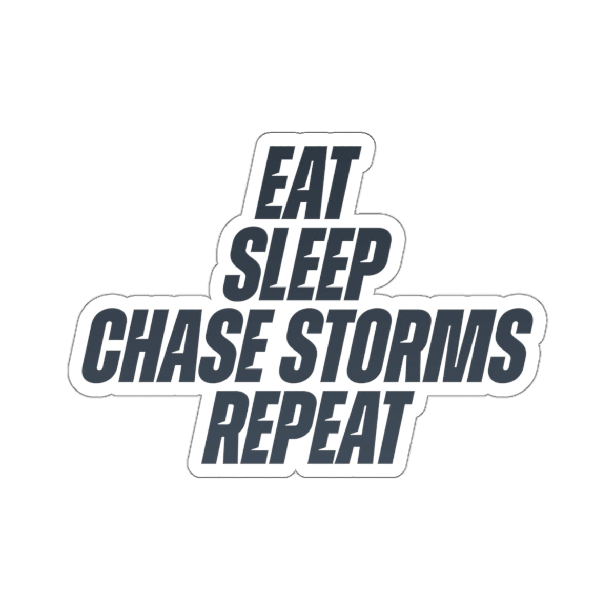 Eat, Sleep, Chase Storms, Repeat Sticker 