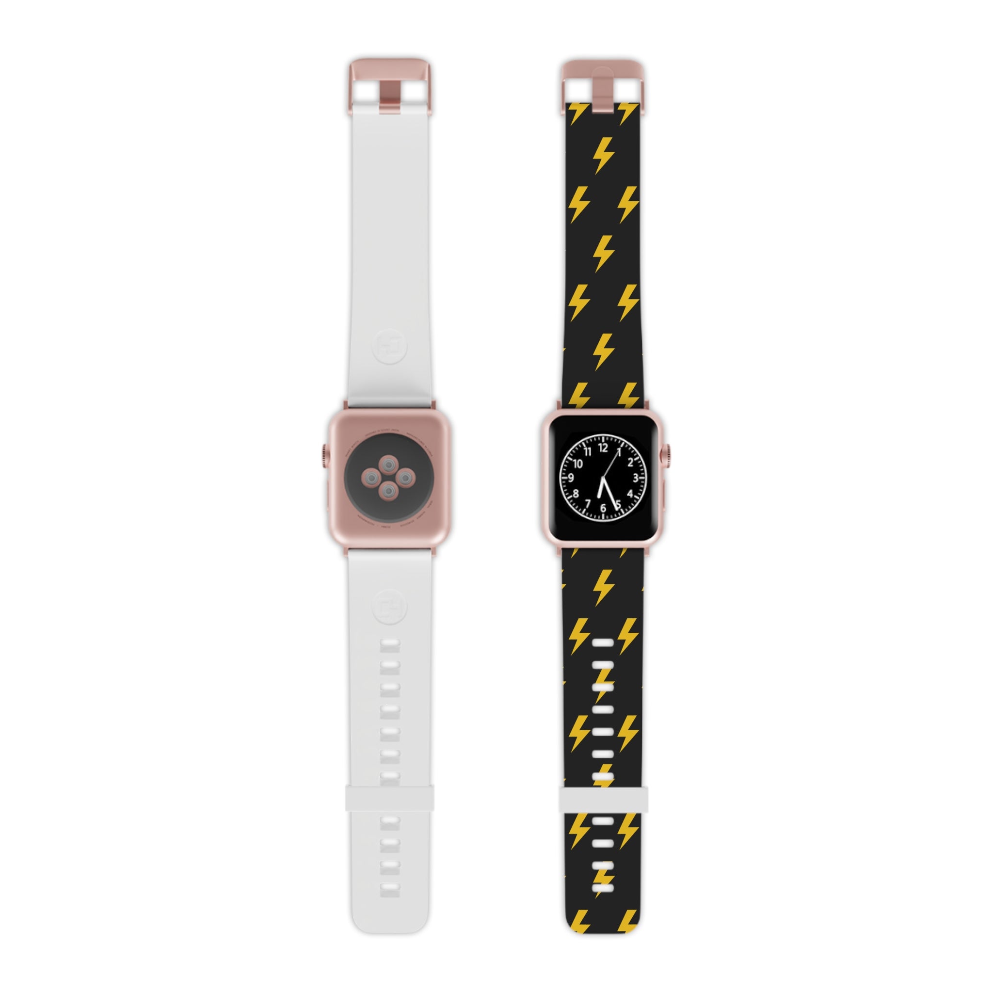 Lightning Icon (Black/Yellow) Watch Band for Apple Watch 