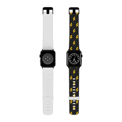 Lightning Icon (Black/Yellow) Watch Band for Apple Watch