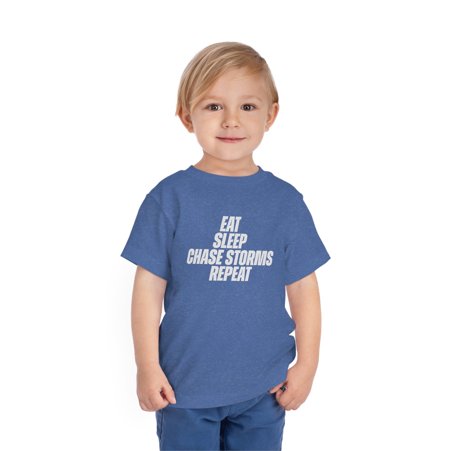 Eat, Sleep, Chase Storms, Repeat Toddler Tee